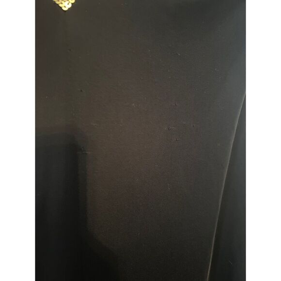 NWT Camille La Vie Black/Gold Sequin V-neck Halter Maxi Gown Dress size 8 - Picture 3 of 4